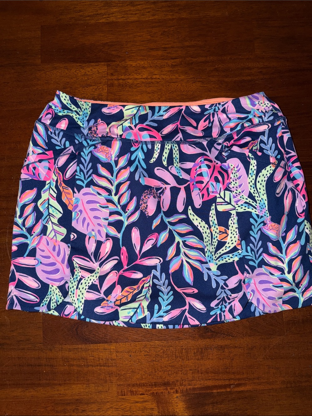 Lilly Pulitzer Luxletic Sabbia Skort in Oyster Bay Navy You've Been Spotted. Med
